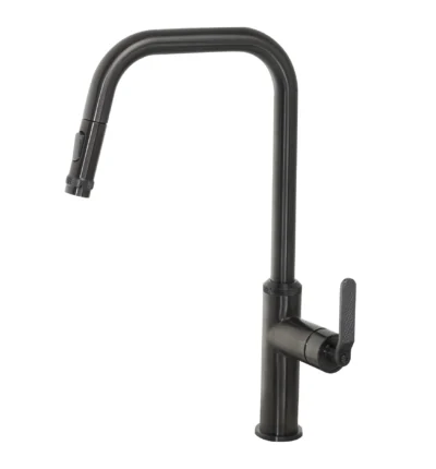 Decor Brushed Single Lever Pull Out Sink Mixer