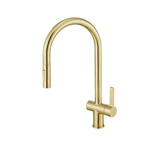 VOS Brushed Single Lever Pull Out Sink Mixer