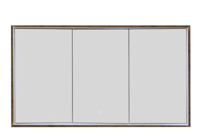 Luca Recessed Mirror Cabinet Brushed Bronze